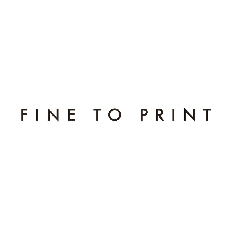May include: Fine To Print text in black on a white background.