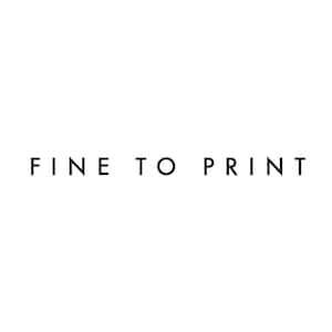 May include: Fine To Print text in black on a white background.
