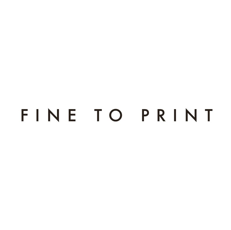 May include: Fine To Print text in black on a white background.