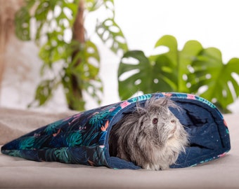 Stay open pouch / sleeping bag for pygmy hedgehogs, guinea pigs and rats - accessories for guinea pig, pygmy hedgehog