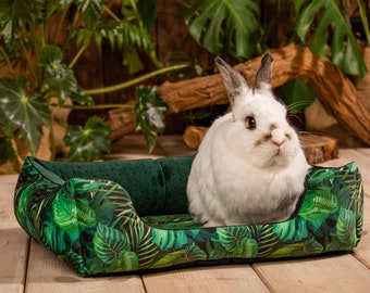 Cuddle bed (3 sizes) for guinea pigs, rabbits, pygmy hedgehogs, chinchillas, rats -  sofa for rodents and rabbits - rabbit accessories