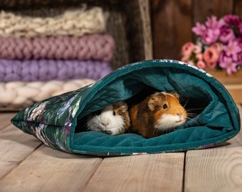 Stay open sleeping bag / snuggle sack/ pouch for pygmy hedgehogs, guinea pigs and rats - accessories for rats, guinea pigs, hedgehogs