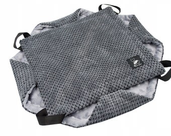 Double honeycomb hammock for rats, chinchillas, sugar gliders, squirrel and degus - grey hammock