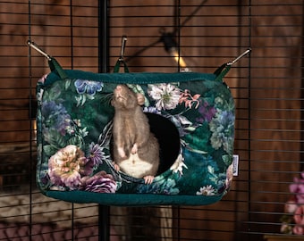 Corner house for rats, chinchillas, guinea pigs, hedgehog, premium cage accessories