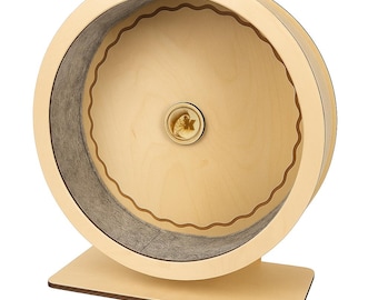 Houten loopwiel 40 cm – verstevigd, soepel lopen + uitneembare vilten voering