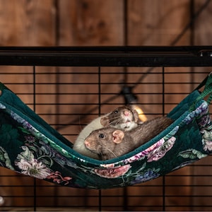 Premium hammock for guinea pigs, rats, chinchillas - comfortable and safe bed - cage accessories for rats, chinchillas