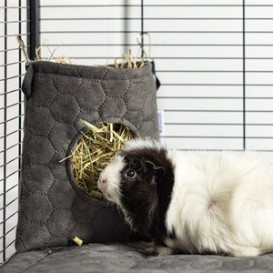 Mangeoire à foin pour lapins, cobayes, chinchillas - Mangeoire en tissu