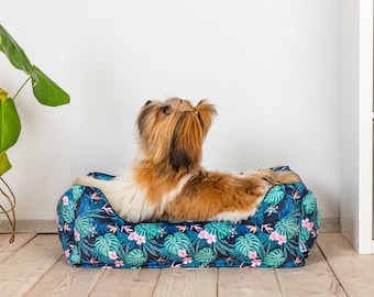 Luxuriöses waschbares Hundebett - Langlebiges Haustierbett für kleine Hunde - Hundesofabett
