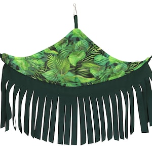 Hammock for rats, chinchillas, squirrels, guinea pigs - corner fringed hammock for rodents