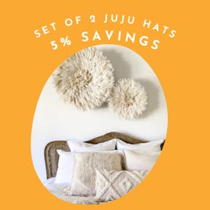 Set of 2 authentic juju hats white cream up to 5% savings Bamiléké wall hanging decor abundance home business office hotel restaurant decor