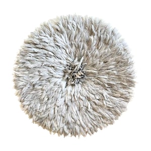 Authentic Juju Hat Gray [5 sizes : 14", 20", 26", 32", 40"] Bamileke abundance hat handmade african wall maximalist decor made in Africa