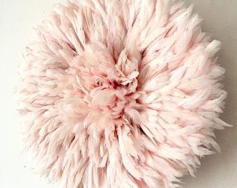 Juju Hat Authentic Light Pink [5 sizes available from 14 to 40 inch ] maximalist Bamileke wall art abundance gift idea Cameroon