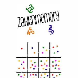 JP Handmade Design Plotter File - Number Memory - Plot, SVG, DXF