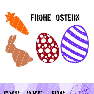 JP Handmade Design Plotter File - Easter Symbols - Plott, SVG, DXF