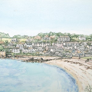 Porthcressa, Hugh Town - Art Print