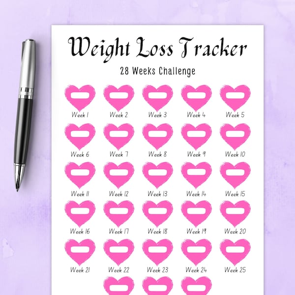 Weightloss Tracker Etsy