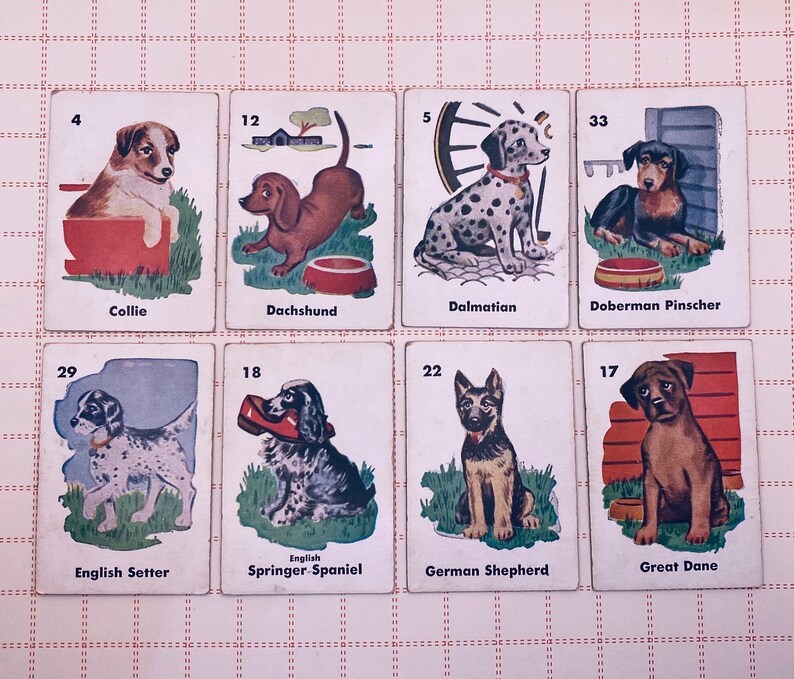 Dog Breed Game Cards - Etsy