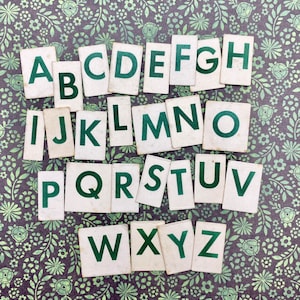 Cardstock Alphabet Tiles
