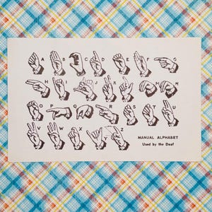 Cartes flash de l'alphabet en langue des signes