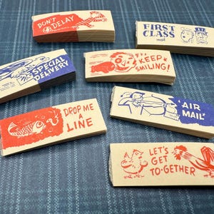 Snail Mail Postal Envelope Label Sets