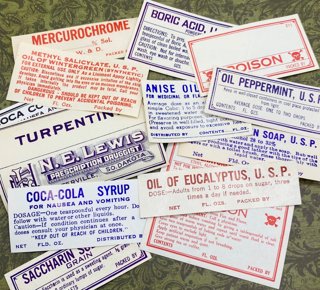 Pharmacy Envelopes, Label Sets - Etsy