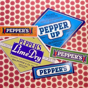 Pepper’s Soda Label Sets