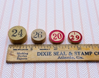 Bingo Wood Numbers and Markers