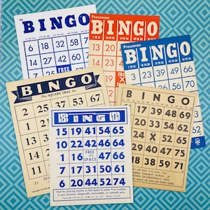 Tarjetas de bingo (9 diseños)