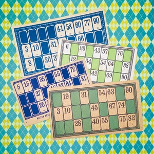 Tarjeta de juego de lotería