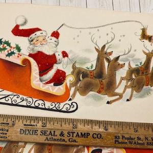 EXTRA grote gestempelde kerstzegels