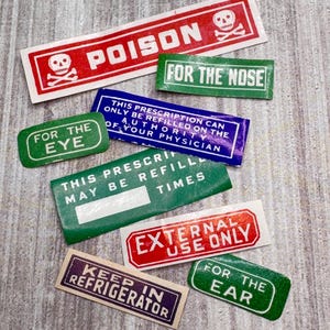 Pharmacy Prescription Bottle Label Sets