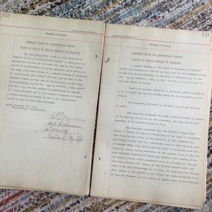 1912-1941 Ledger Pages