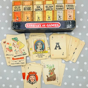 Juegos de cartas de la “Biblioteca de juegos” para niños