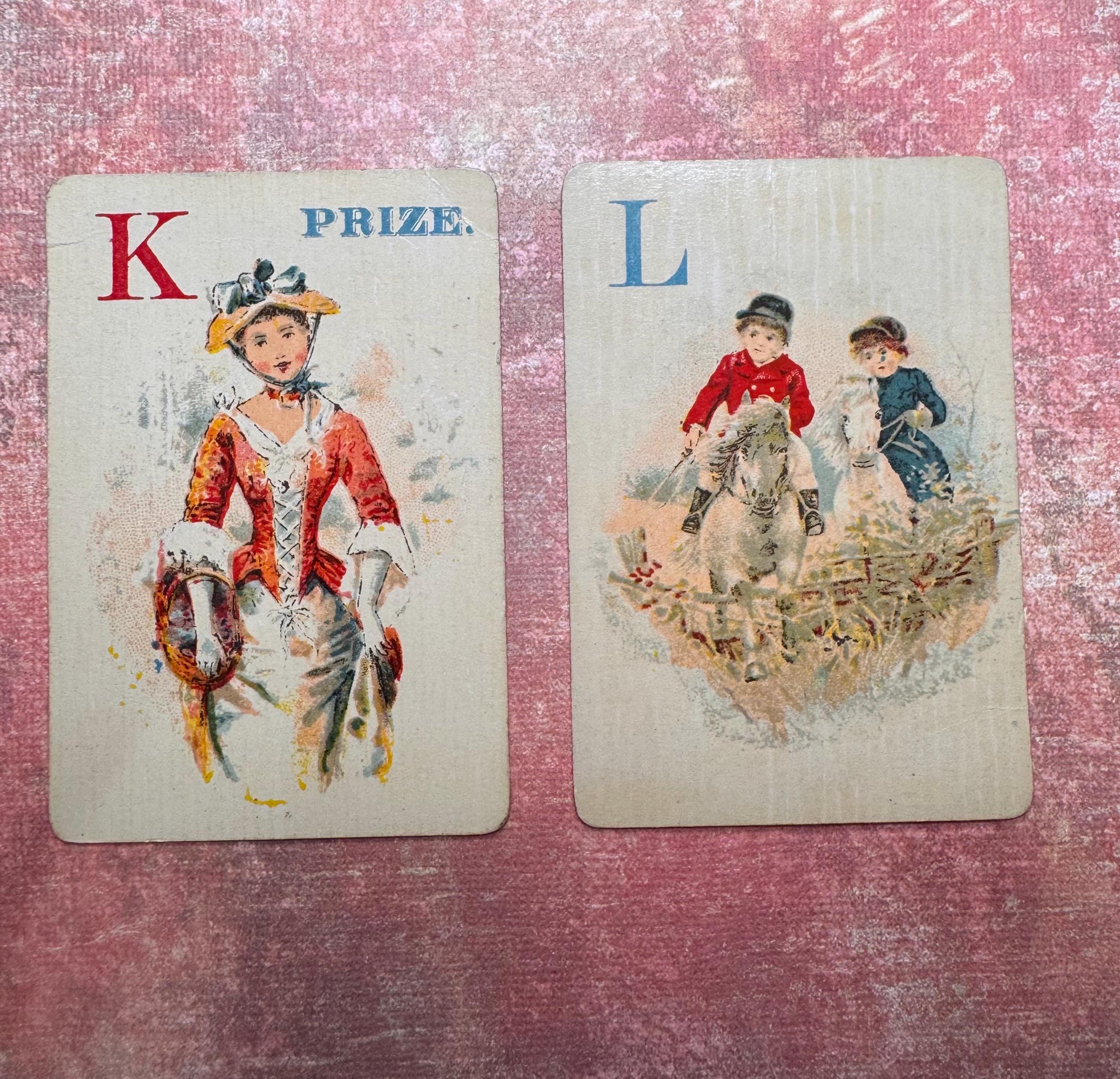 Victorian Logomachy Alphabet Game Cards - Etsy
