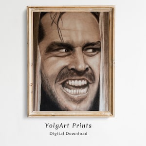 Jack Nicholson Shining, Jack Nicholson Poster, Jack Nicholson Print, The Shining, The Shining Poster, The Shining Print