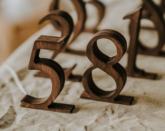 Restaurant Table Numbers 1-100 for Wedding Event, Wooden Table Numbers in Bulk, Rustic Table Setting, Farmhouse Table Wedding Decor