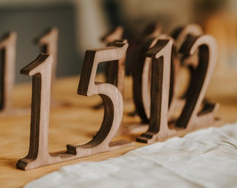 Rustic Table Numbers for Wedding Reception, Restaurant Table Numbers 1-100, Banquet Wooden Table Numbers, Party Table Centerpiece Decoration