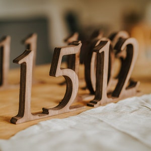 Rustieke tafelnummers voor huwelijksreceptie, restauranttafelnummers 1-100, banket houten tafelnummers, tafeldecoratie tafeldecoratie