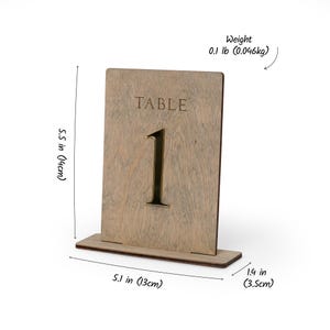 Boho Wooden Table Numbers for Rustic Wedding Decor, Event Table Numbers ...