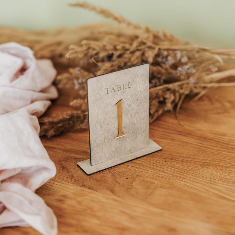 Boho Wooden Table Numbers for Rustic Wedding Decor, Event Table Numbers ...