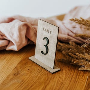 Boho Wooden Table Numbers for Rustic Wedding Decor, Event Table Numbers ...