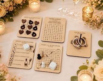 Tic Tac Toe & Snakes and Ladders Games for Wedding Guest Gifts