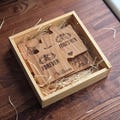 Personalized Wooden Puzzle Coasters Set, Custom Engraved Couple Coasters, Wedding Anniversary Gift for Him Her, Mr & Mrs product logo