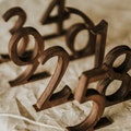 Rustic Table Numbers 1 - 100 for Farmhouse Weddings, Elegant Wood Table Signs for Wedding Reception, Wooden Table Numbers for Events product logo