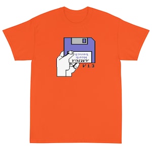 Commodore AMIGA KICKSTART 1.3 Boot Logo | WORKBENCH Retro Computing | Short Sleeve T-Shirt (Up to 5xl)