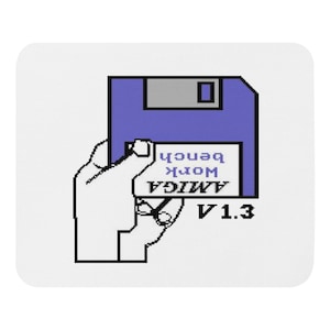 Commodore AMIGA KICKSTART 1.3 Boot Logo | WORKBENCH Retro Computing | Mouse pad | Mousepad