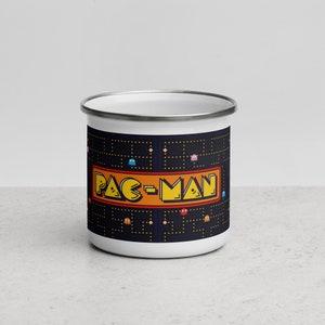 Pac-Man | Retro Game Enamel Mug | 12oz