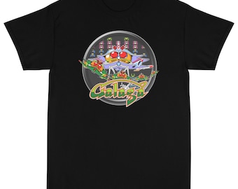 GALAGA | Arcade Retro Game Short Sleeve T-Shirt (Up to 5xl)