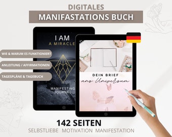 Manifestation Diary, Gratitude, Self-Love, 33 Day Challenge Manifesting ebook Planner Workbook Journal