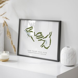 Sage Valley Golf Club, South Carolina - Golf Course Map | Golf Gift, Golf Print, Golf Art, Golf Decor, Office Decor